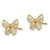 14k Madi K Butterfly CZ Stud Earrings GK1047