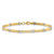 14K Two-tone Polished Fancy Link Bracelet FB2025-7.75