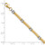14K Two-tone Polished Fancy Link Bracelet FB2025-7.75