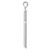 14k White Gold Polished Hollow Cross Pendant K3710