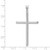 14k White Gold Polished Hollow Cross Pendant K3710