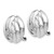 14k White Gold Omega Clip Non-pierced Earrings H915