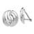 14k White Gold Omega Clip Non-pierced Earrings H915
