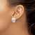 14k White Gold Omega Clip Non-pierced Earrings H915