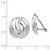 14k White Gold Omega Clip Non-pierced Earrings H915