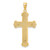 10K Two-tone Engraved Crucifix Charm 10K9216