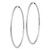 14k White Gold Polished Endless 2mm Hoop Earrings H999