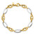14k Two-Tone Polished Fancy Link Bracelet FB2009-7.75