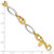 14k Two-Tone Polished Fancy Link Bracelet FB2009-7.75