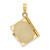 14K Enameled 3D Moveable MY LOVE STORY Book Pendant K6894