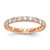 14K Rose Gold Lab Grown Diamond VS/SI FGH Eternity Band ET0005-200-7RLG
