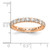14K Rose Gold Lab Grown Diamond VS/SI FGH Eternity Band ET0005-200-7RLG