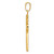 14k w/Rhodium Fancy Cross Pendant K4308