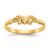 14k Heart Baby Ring K3844