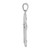 14K White Gold Cross Charm K8475W
