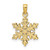 14K Polished Snowflake Pendant K9864