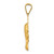 14k Satin and Polished Mary Pendant K5654