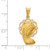 14k Satin and Polished Mary Pendant K5654