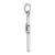 14k White Gold Passion Cross Pendant K2175W