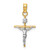 14k Two-tone INRI Crucifix Pendant M2591