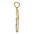 14k Two-tone INRI Crucifix Pendant M2591
