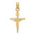 14k Two-tone INRI Crucifix Pendant M2591
