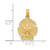 14K Polished Sand Dollar Charm K7666