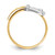14k Two-Tone Polished Buckle Ring K5784
