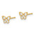 14k Madi K Kids CZ Butterfly Post Earrings GK944