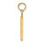 14k Polished Number 10 Pendant NU10