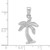 14K White Gold Palm Tree Pendant K2894W