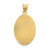 14K w/Rhodium D/C Lady Of Guadalupe Oval Pendant K5824