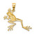 14K 2-D Textured Frog Charm K6482