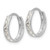 14k White Gold Madi K CZ Children's Hinged Hoop Earrings GK650W