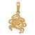 14k Crab Pendant K2994
