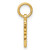 14k Solid Polished Chinese Long Life Charm K826