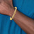 14K 24 inch 5mm Hand Polished Fancy Link with Lobster Clasp Chain LK436-24