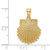14K Textured Scallop Shell Charm K7655
