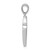 14K White Gold Cross Pendant K6407