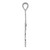 14k White Gold Latin Cross Pendant K376