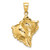 14K Textured Conch Shell Charm K7845