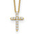 10k Diamond Cross 18 inch Necklace PM1000-025-1YA