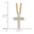 10k Diamond Cross 18 inch Necklace PM1000-025-1YA