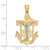 14k Two-tone Mariner's Crucifix Pendant K2210