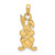 14K Rabbit Charm K6493