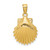 14k Scallop Shell Pendant K2919