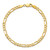 10k 4.5mm Concave Open Figaro Chain 10LF120-8