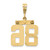 14k Medium Polished Number 86 Charm MP86