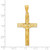 14k Polished Satin and D/C Crucifix Pendant K5543