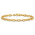 14K 22 inch 5mm Hand Polished Fancy Link with Lobster Clasp Chain LK436-22